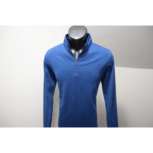 Under Armour 1/4 Zip Jacket Blue HeatGear Light Weight Athletic Mens Size Small - Picture 1 of 7